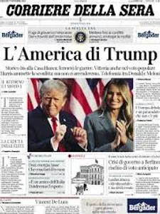 Corriere della sera – naslovna strana