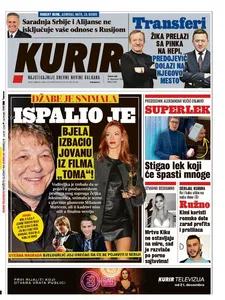 Kurir – naslovna strana