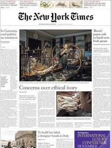 The New York Times – naslovna strana